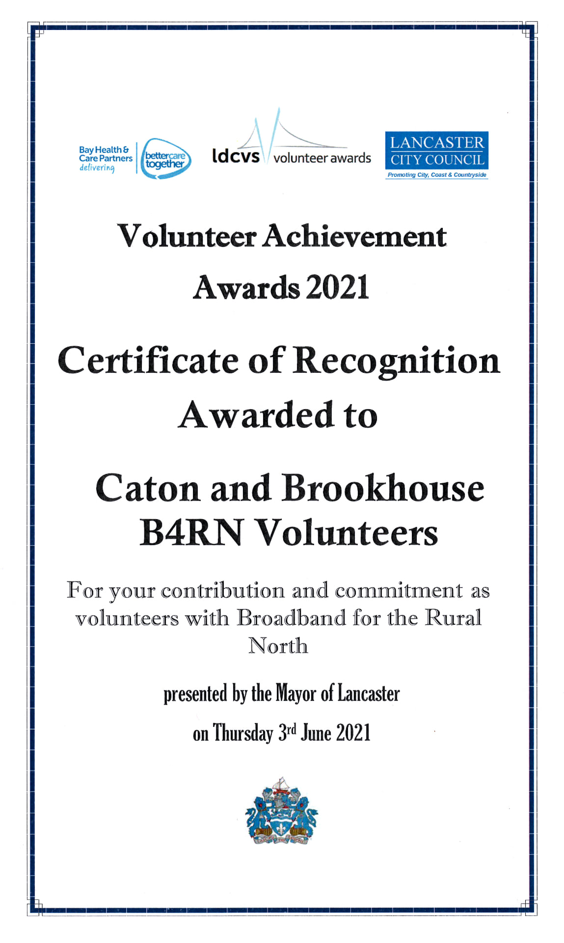 caton award