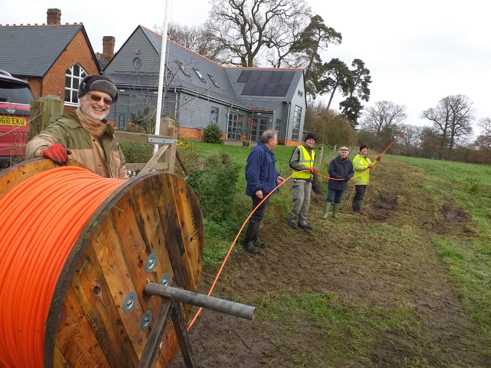 gissing duct laying